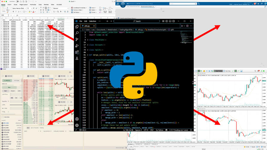 Création de nombreux scripts d'automatisation en Python et intégrations avec Excel, MetaTrader 5, CATIA et autres plateformes.