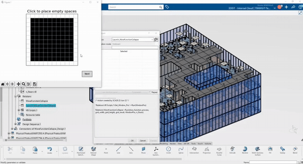 Développement d&#39;un script en Python pour générer automatiquement des plans d&#39;aménagement intérieur dans CATIA.